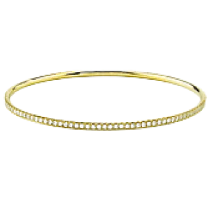Bangle in 18k Gold with Diamonds