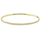Bangle in 18k Gold with Diamonds
