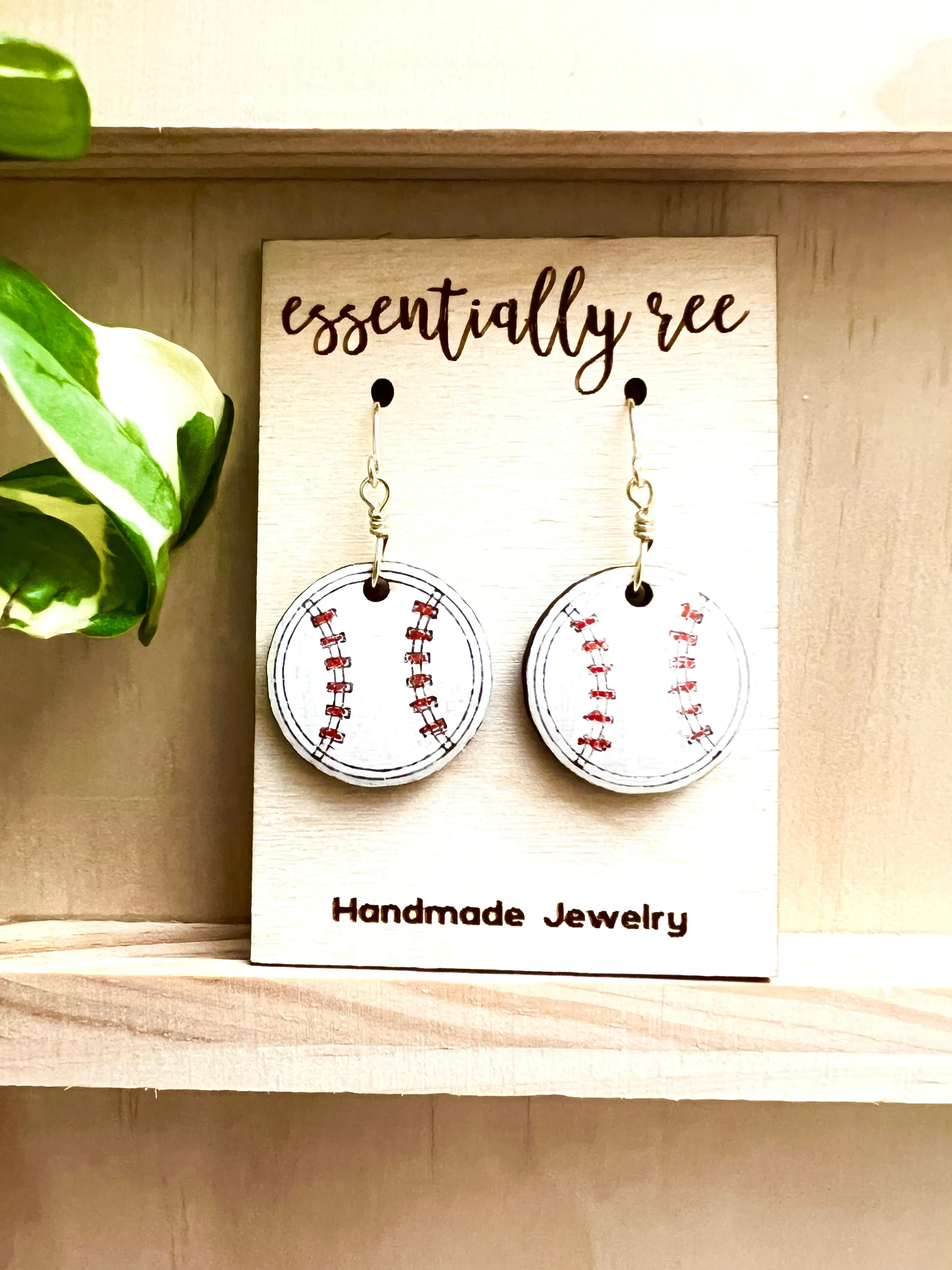 Baseball Earrings