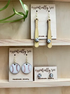 Baseball Earrings