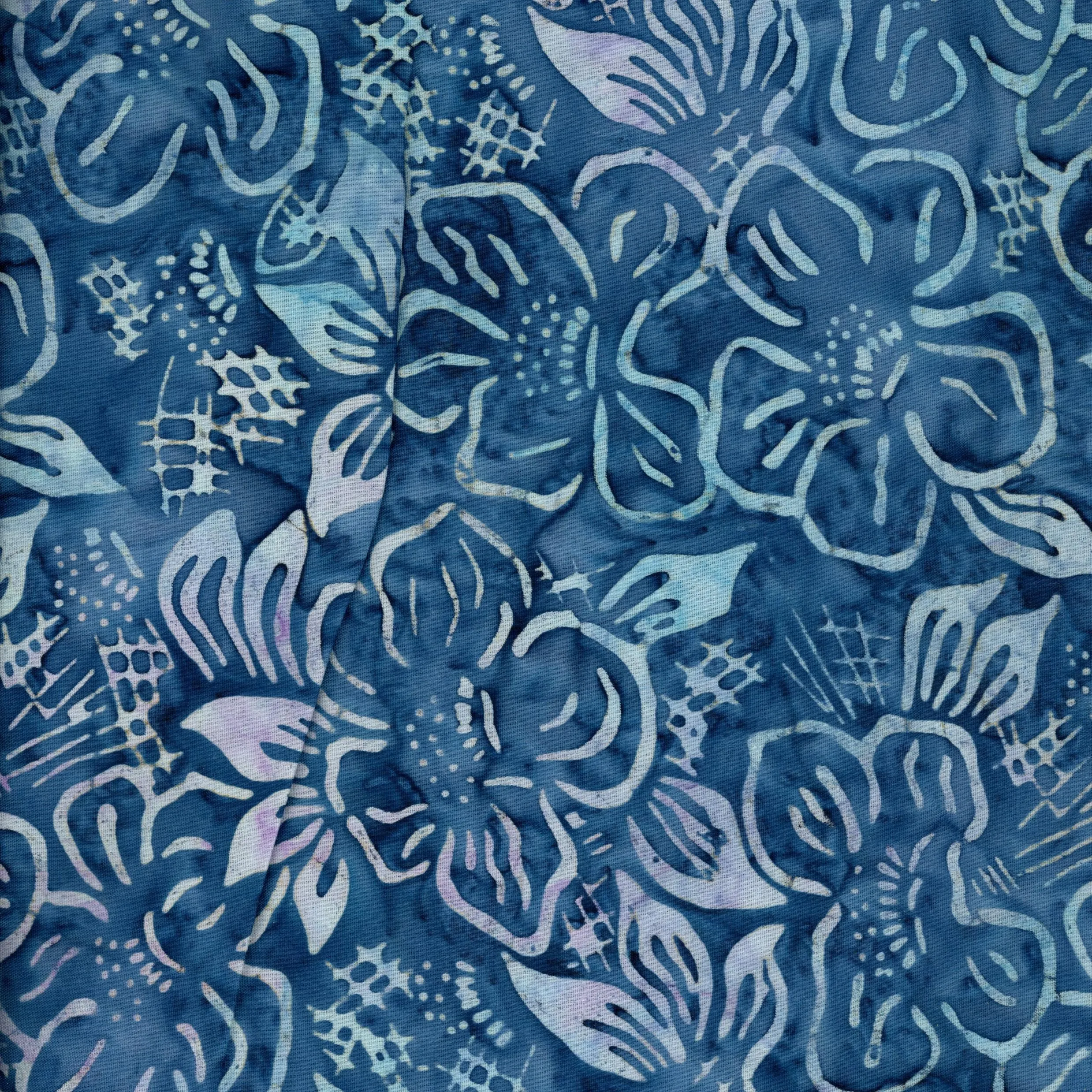 Batik - Deep Blue Floral
