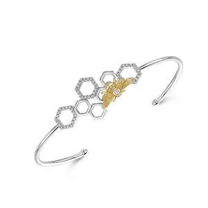 Beatrice Cuff - Gold/Rhodium