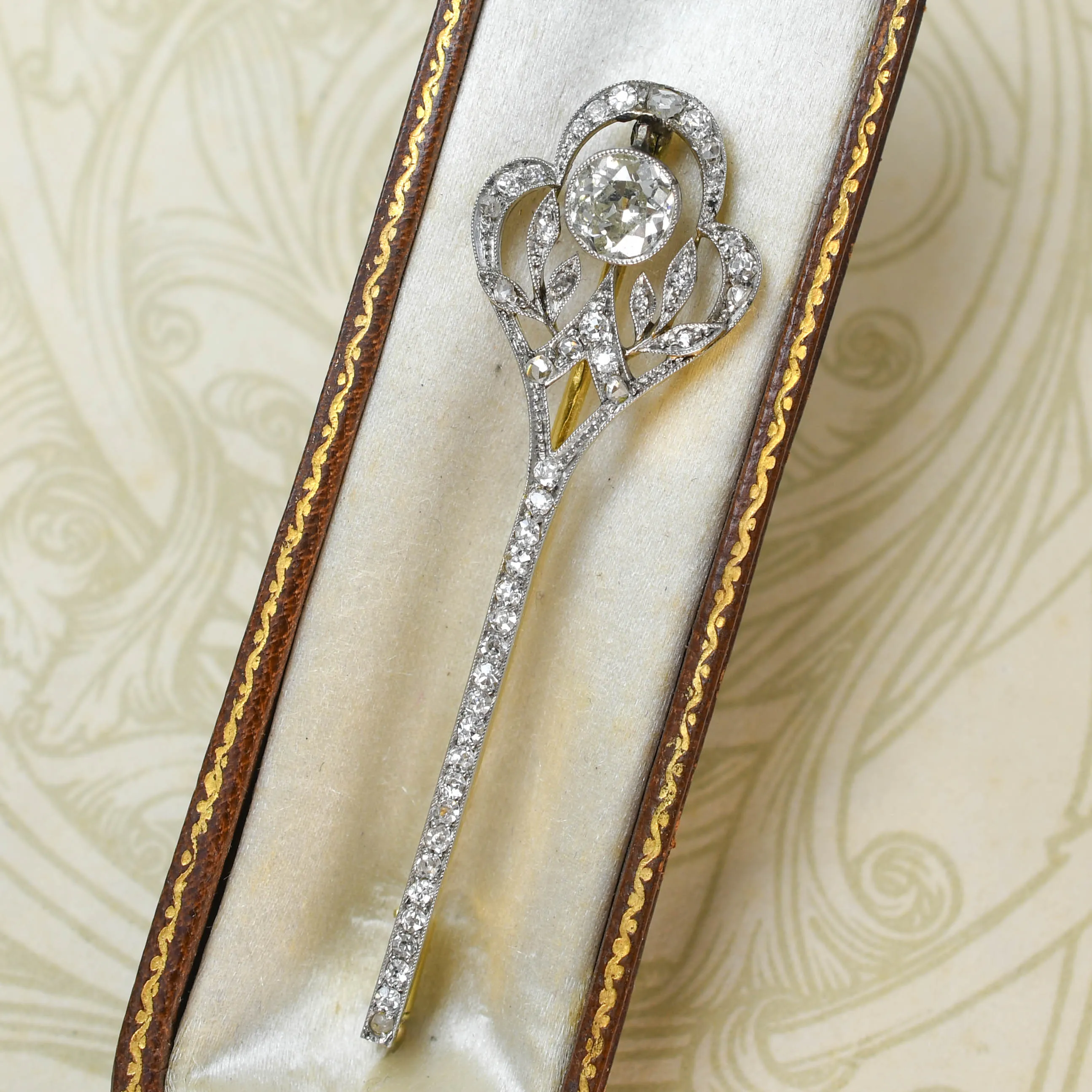 Belle Époque Diamond Lapel Pin