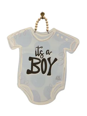 Blue Onesie Door Hanger