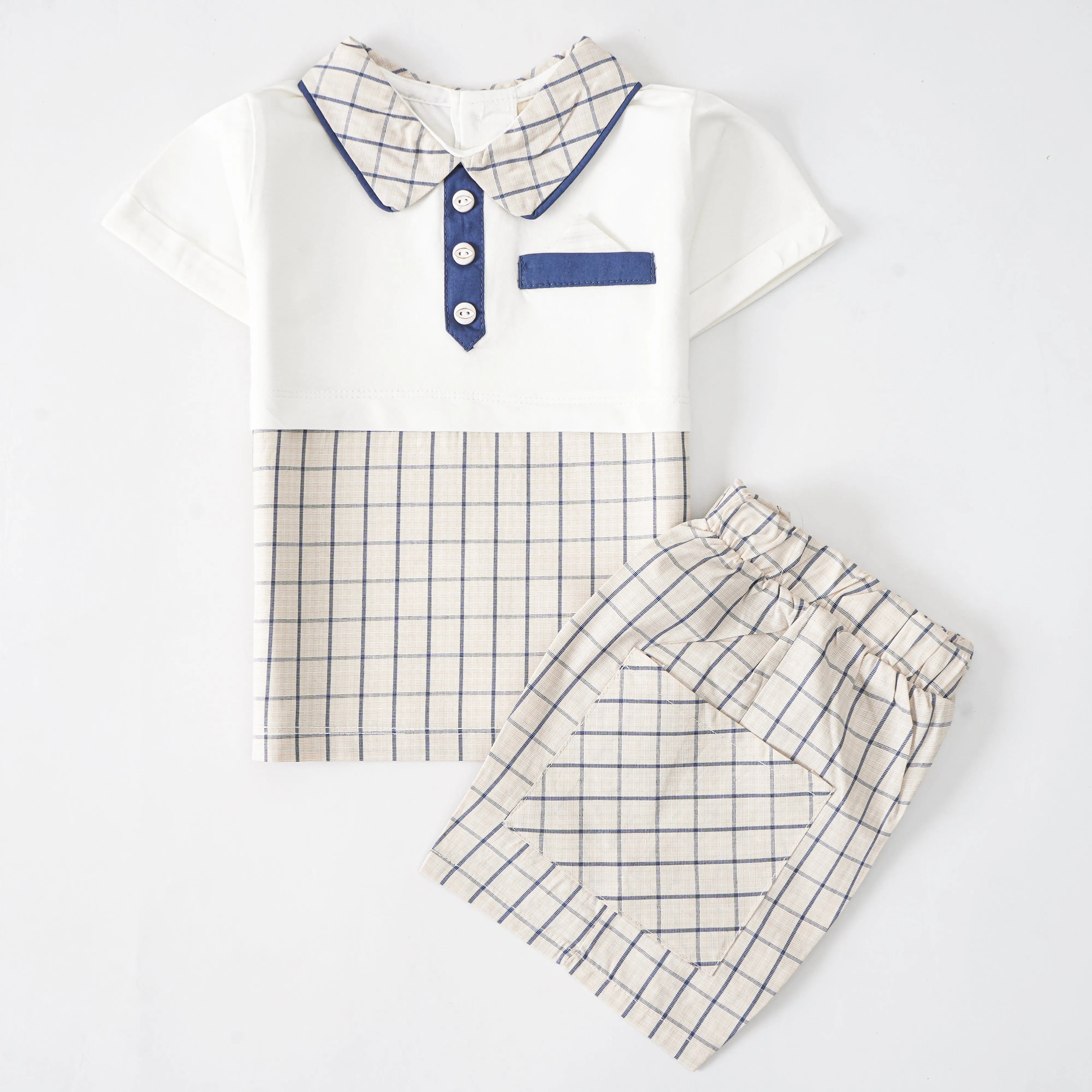 Boys Half Sleeves 2 Piece Suit (2332)