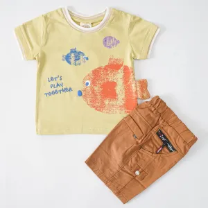 Boys Half Sleeves 2 Piece Suit (2368)