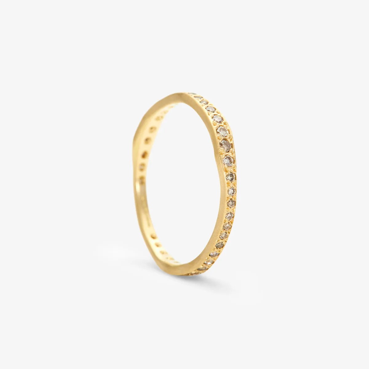 Brown Diamond Ripple Eternity Band | R10003BR