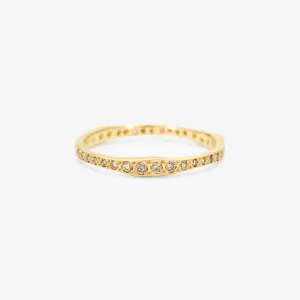 Brown Diamond Ripple Eternity Band | R10003BR
