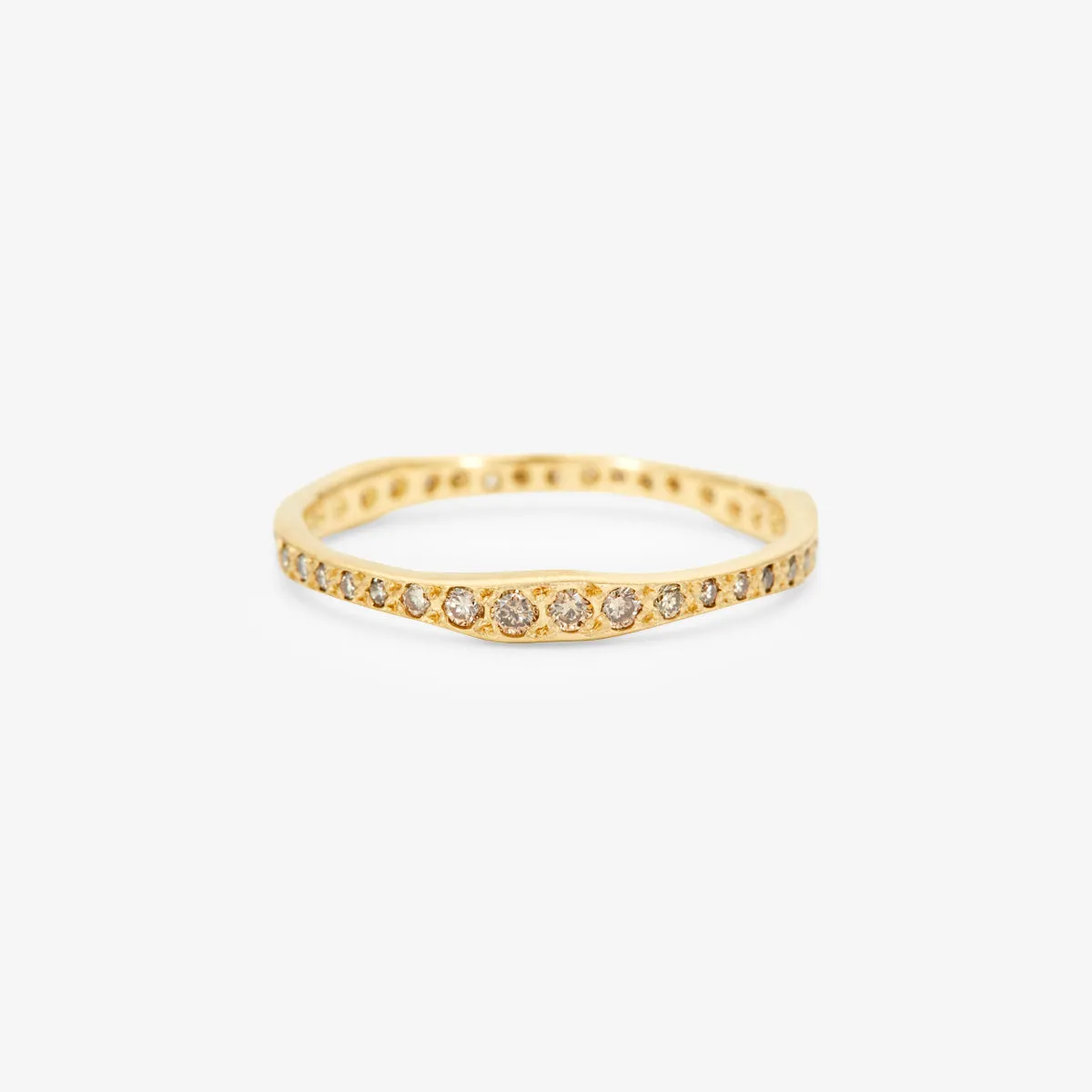 Brown Diamond Ripple Eternity Band | R10003BR