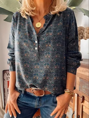 Brunette® | Fashionable Blouse With A Stylish Pattern