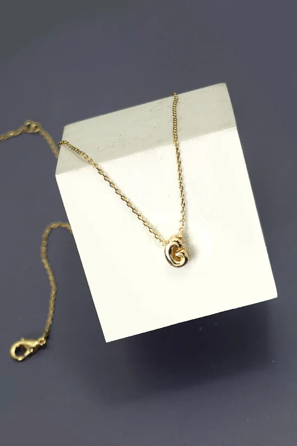 Bubble Initial Necklace