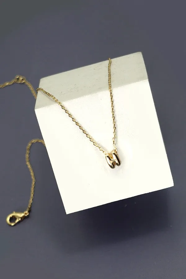 Bubble Initial Necklace