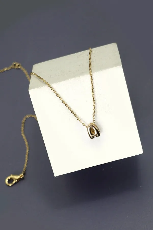 Bubble Initial Necklace