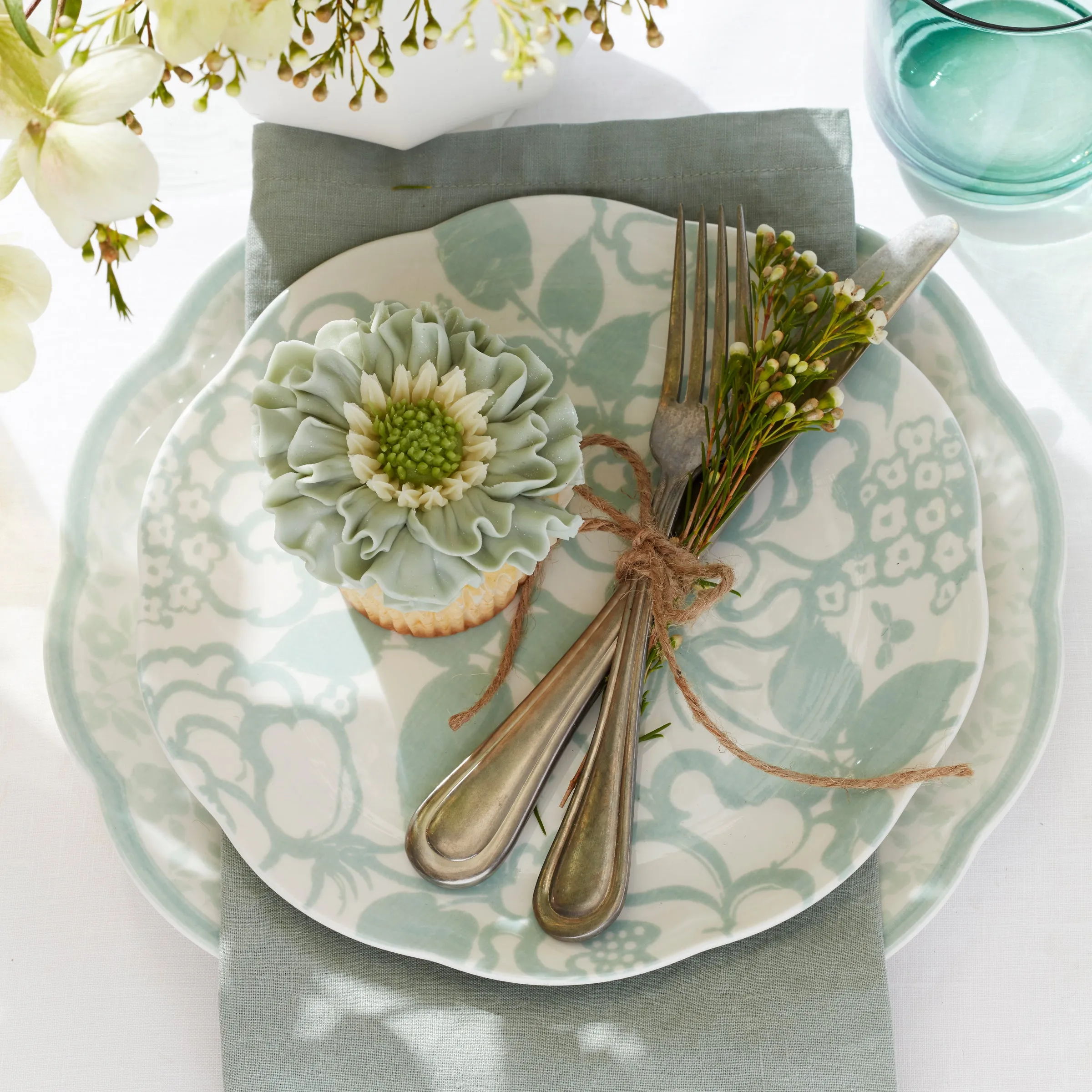 Butterfly Meadow Cottage 4-Piece Accent Plates