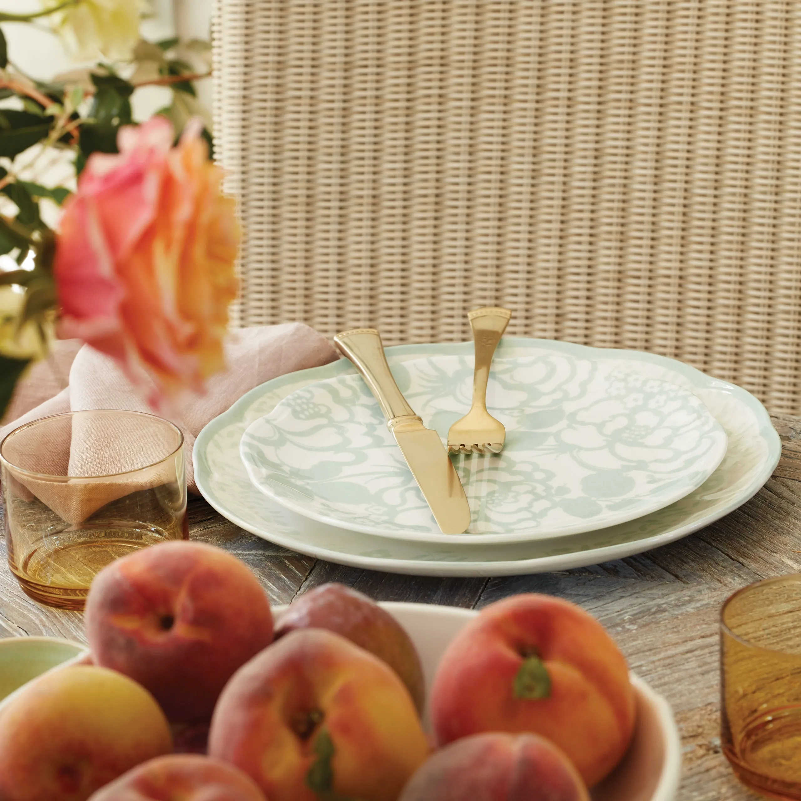 Butterfly Meadow Cottage 4-Piece Accent Plates