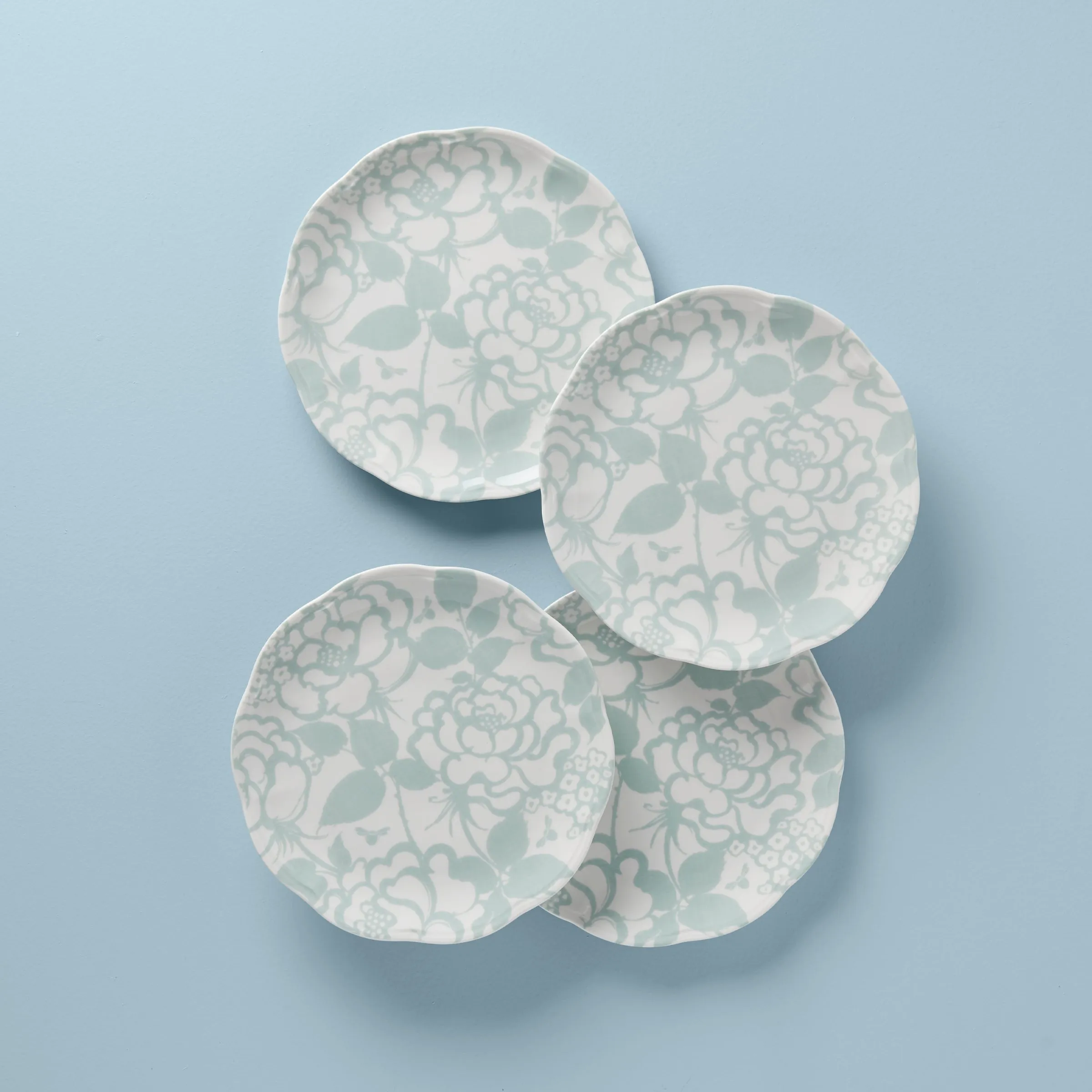 Butterfly Meadow Cottage 4-Piece Accent Plates