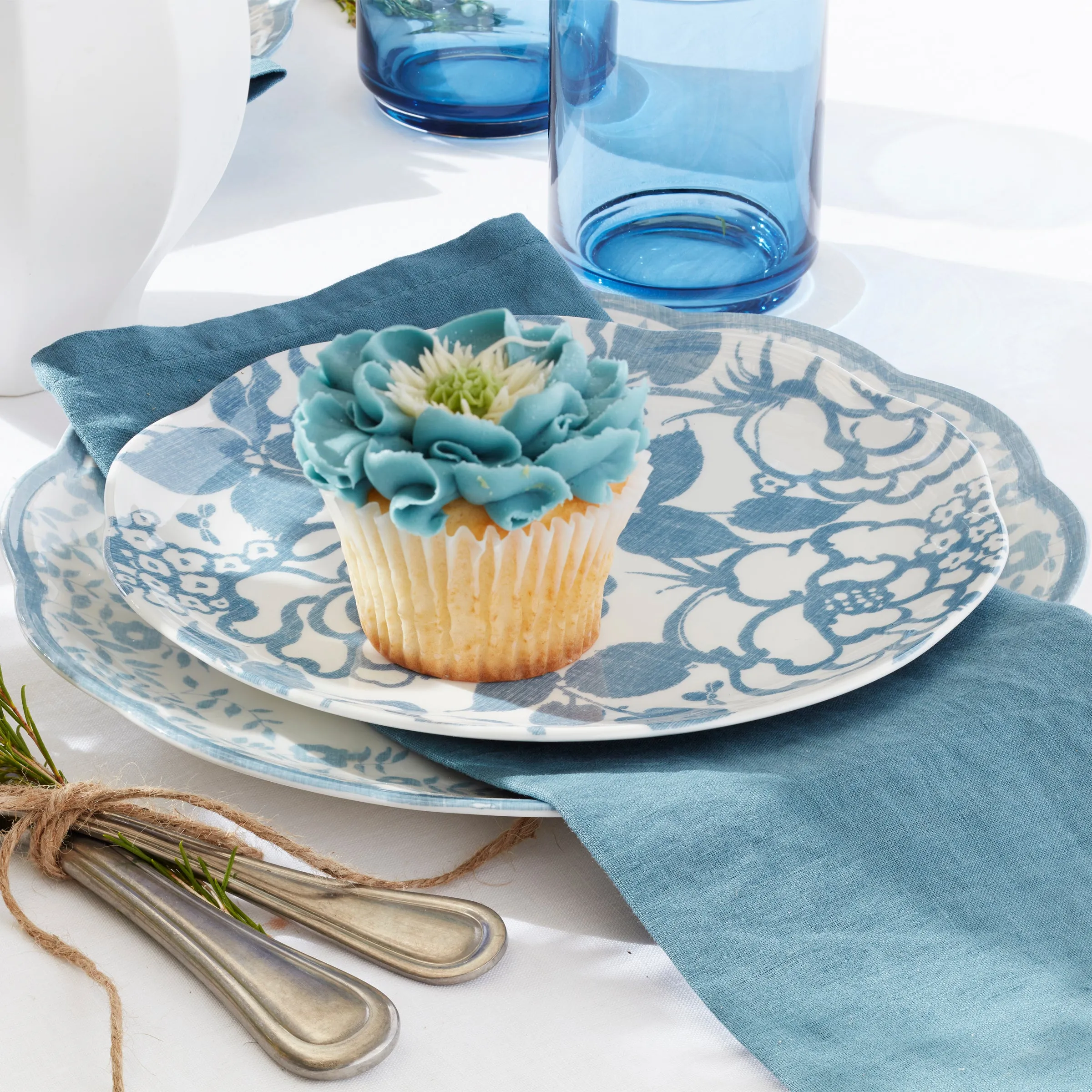 Butterfly Meadow Cottage 4-Piece Accent Plates
