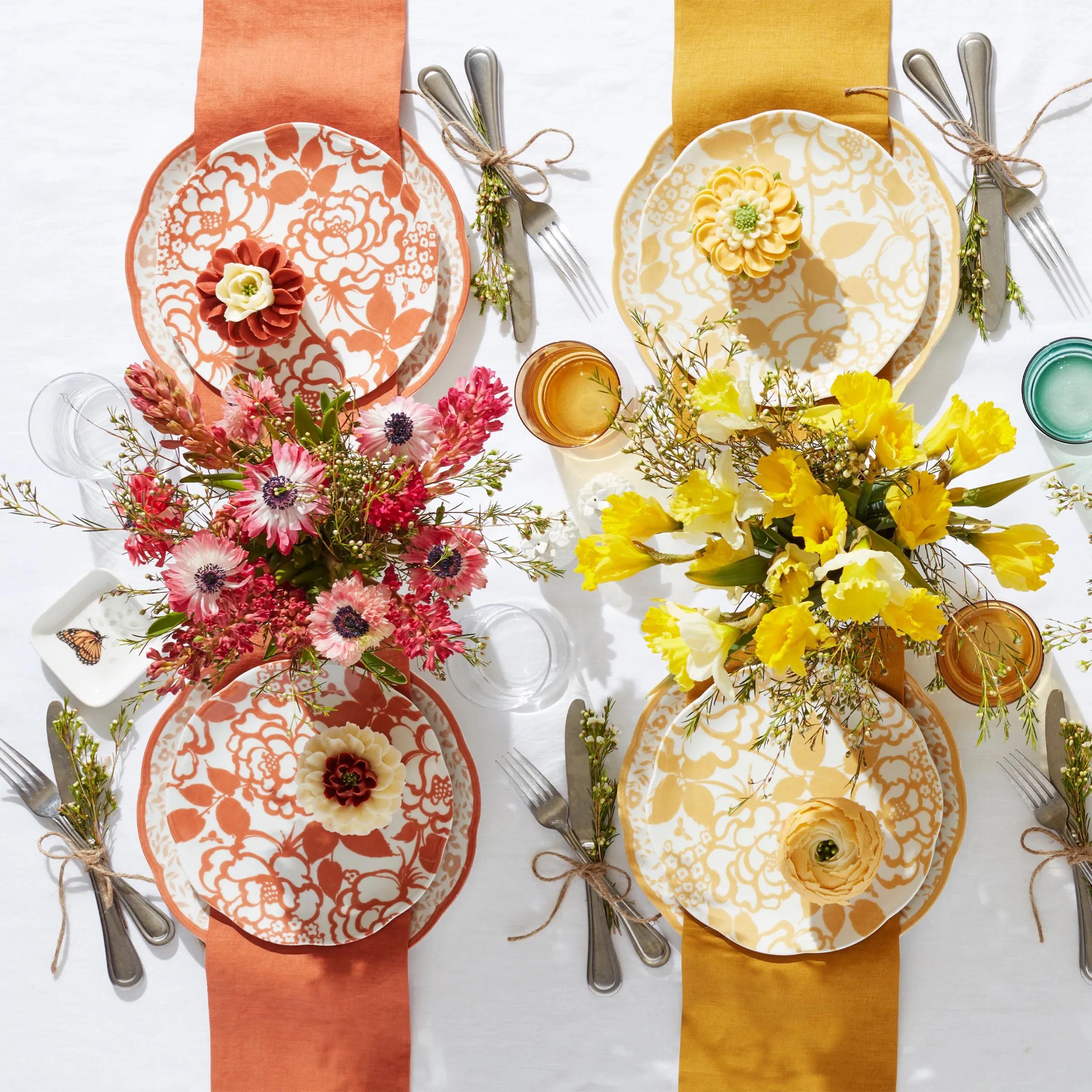 Butterfly Meadow Cottage 4-Piece Accent Plates
