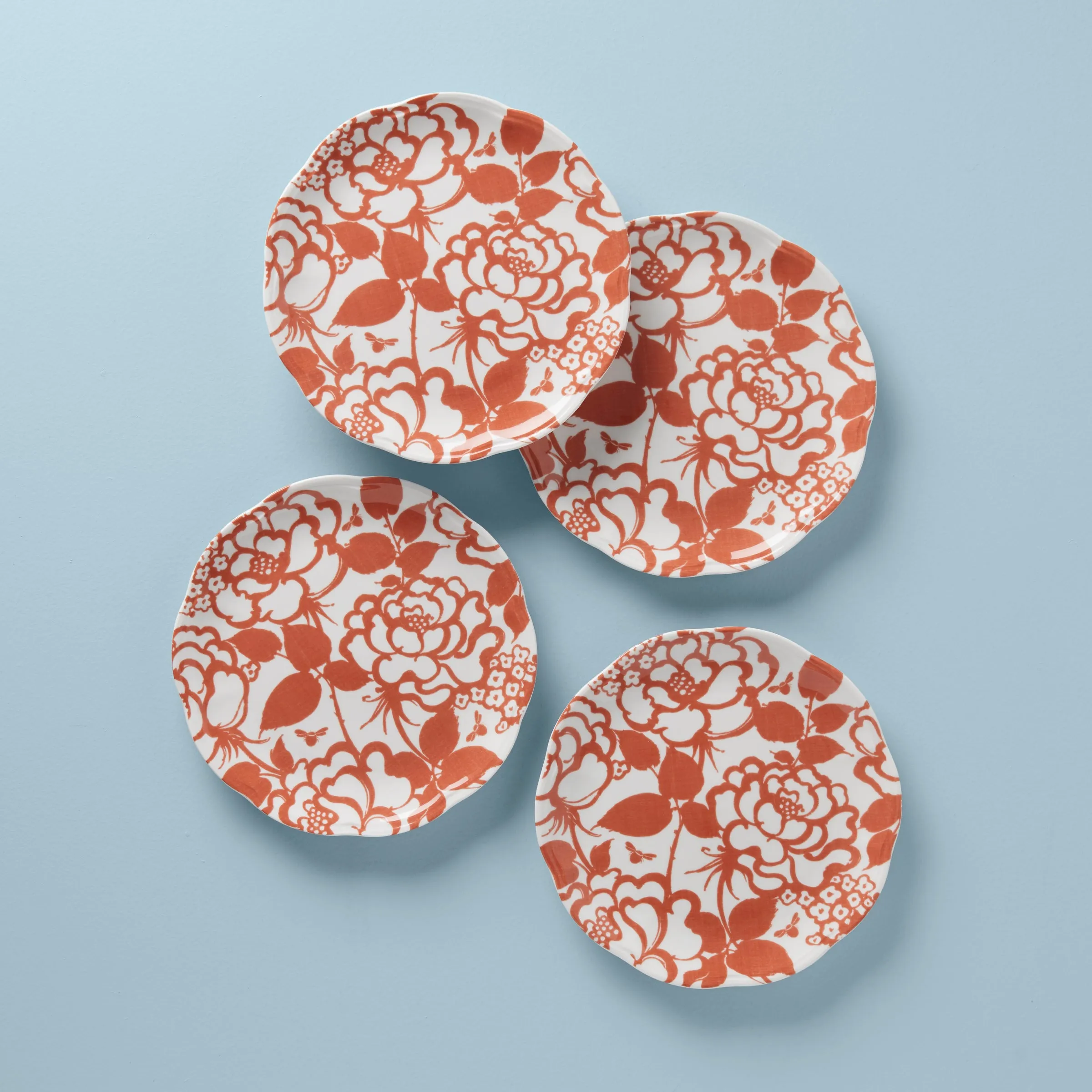 Butterfly Meadow Cottage 4-Piece Accent Plates