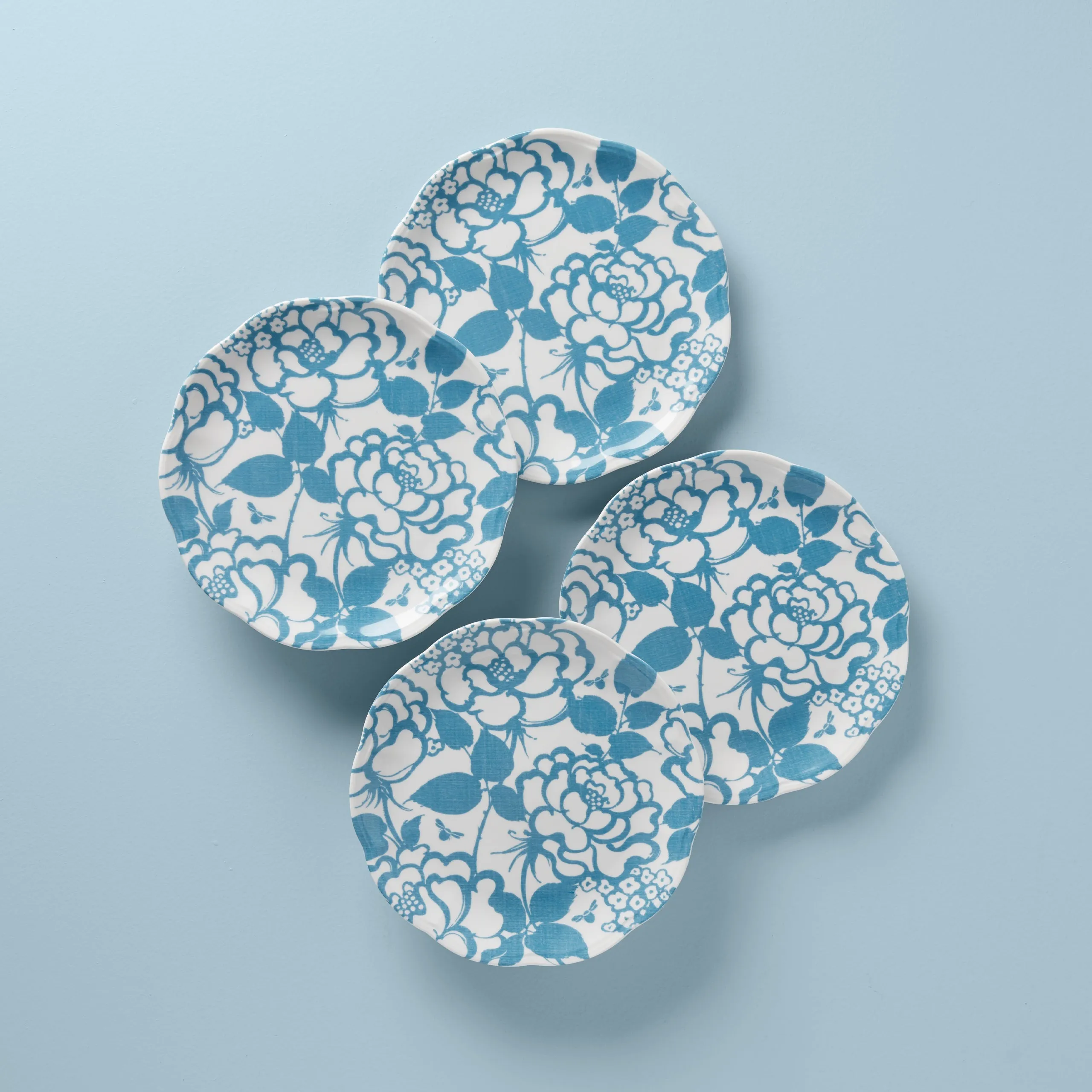 Butterfly Meadow Cottage 4-Piece Accent Plates