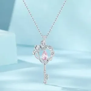 Butterfly Vine & Tree of Life Heart Shaped Dream Catcher Necklace