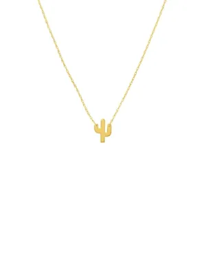 Cactus Necklace 14K