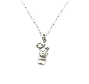 Cactus Necklace - Sterling Silver - Friendship Necklace - Gift for Her