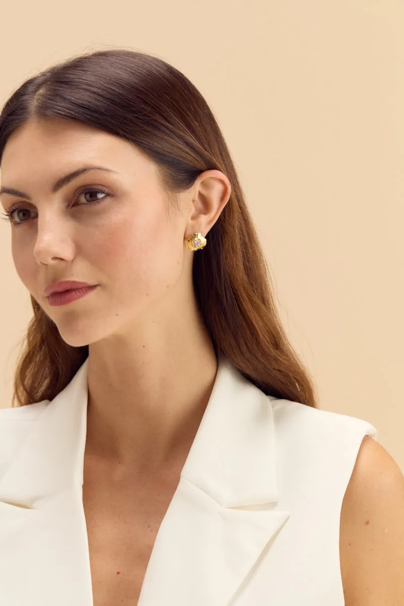 Cannonborough Gold Plated Stud Earring