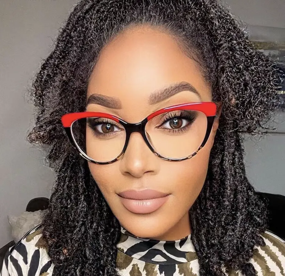 Cat Eye Red Tortoise Eyeglasses