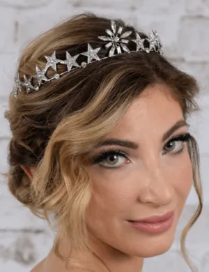 Celestial Stars and Pave Crystal Tiara