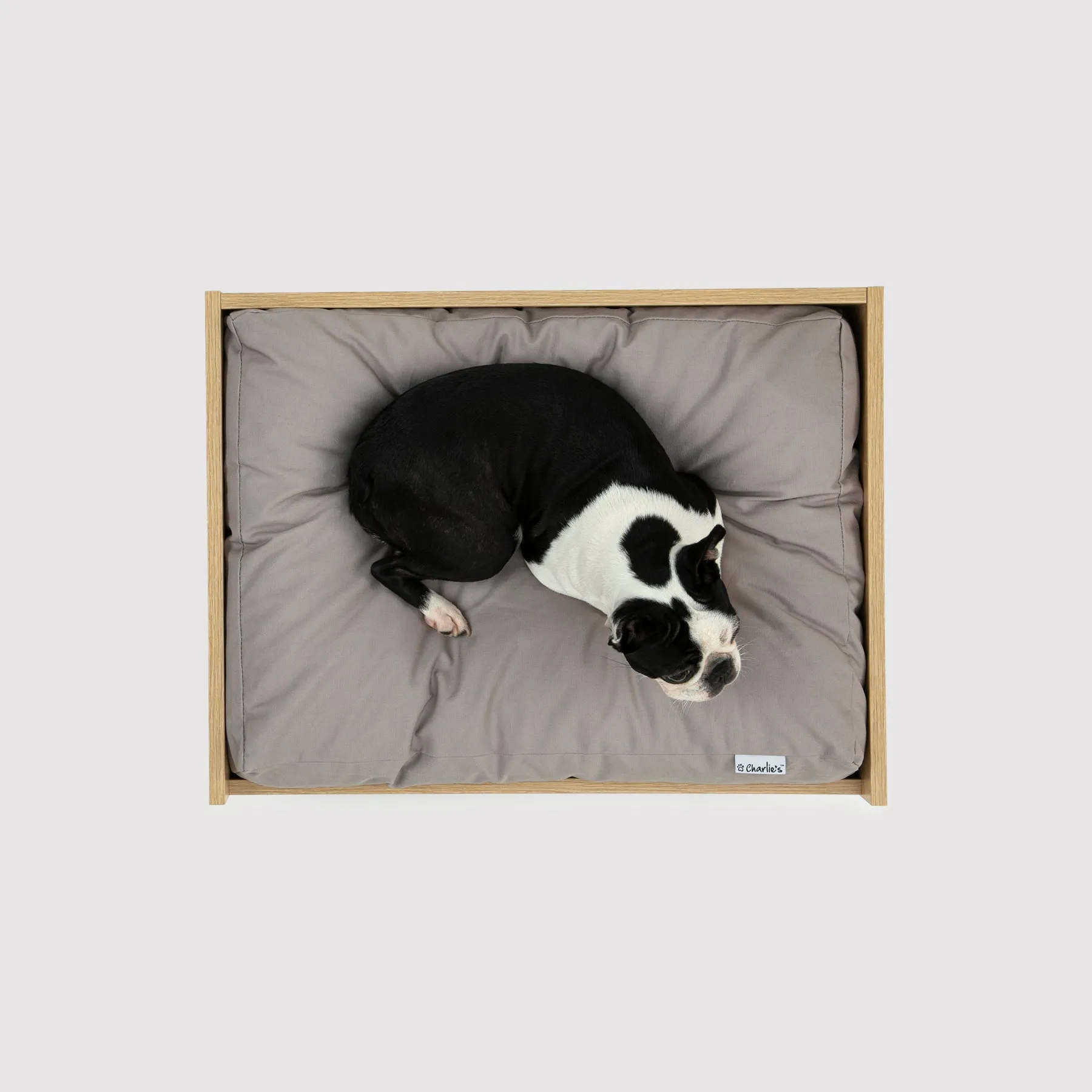 Charlie's Scandi Elevated Bed Natural/Grey 64×48.8×25.4cm