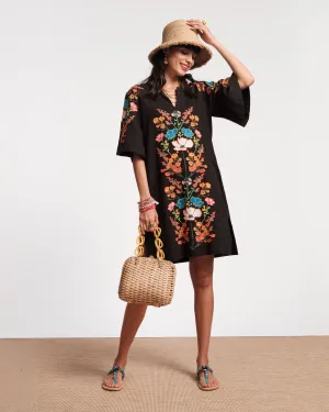 Charming Caftan Mini - Botanical Bash Black