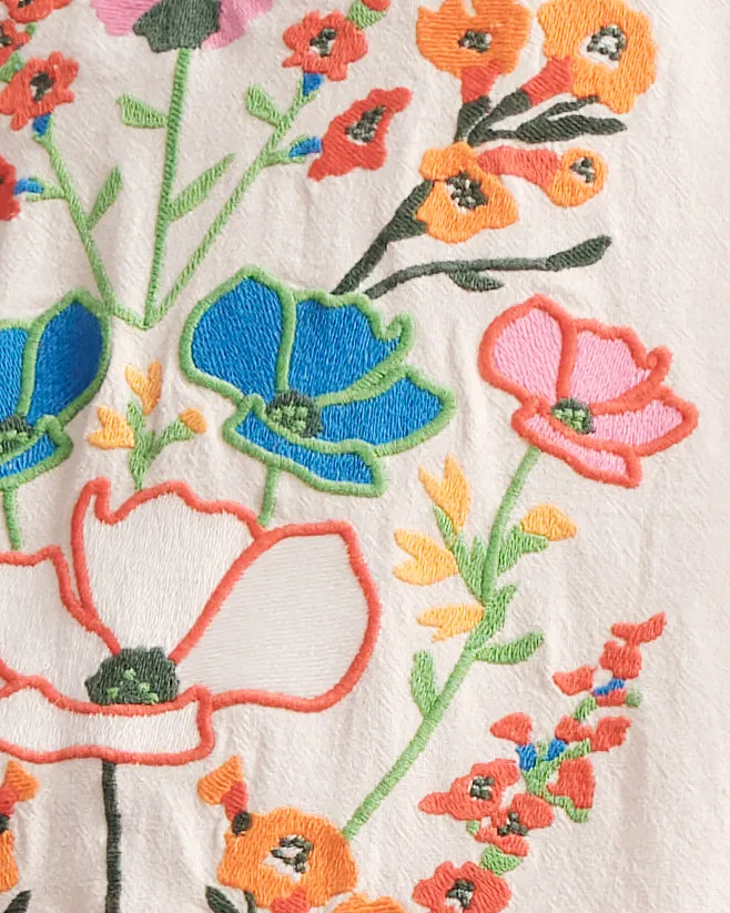 Charming Caftan Mini - Botanical Bash White