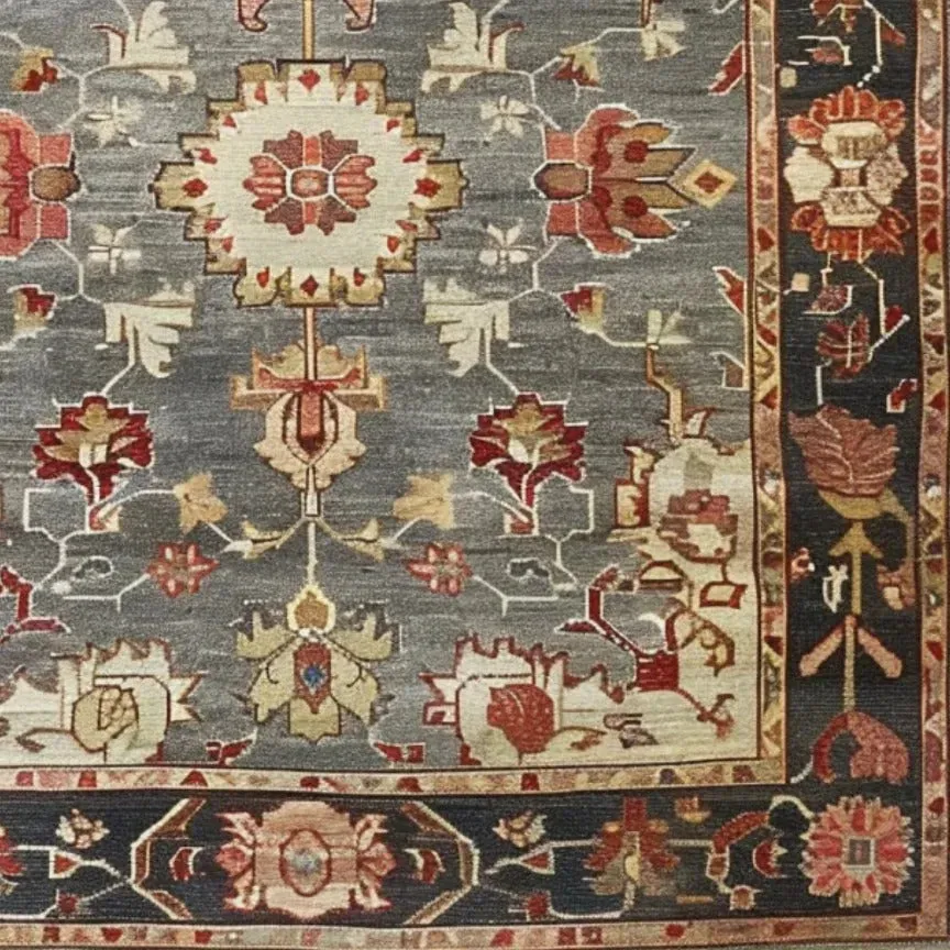 Charming Floral Cascade Hand Knotted Area Rug