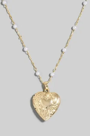 Charming Heart Locket Necklace