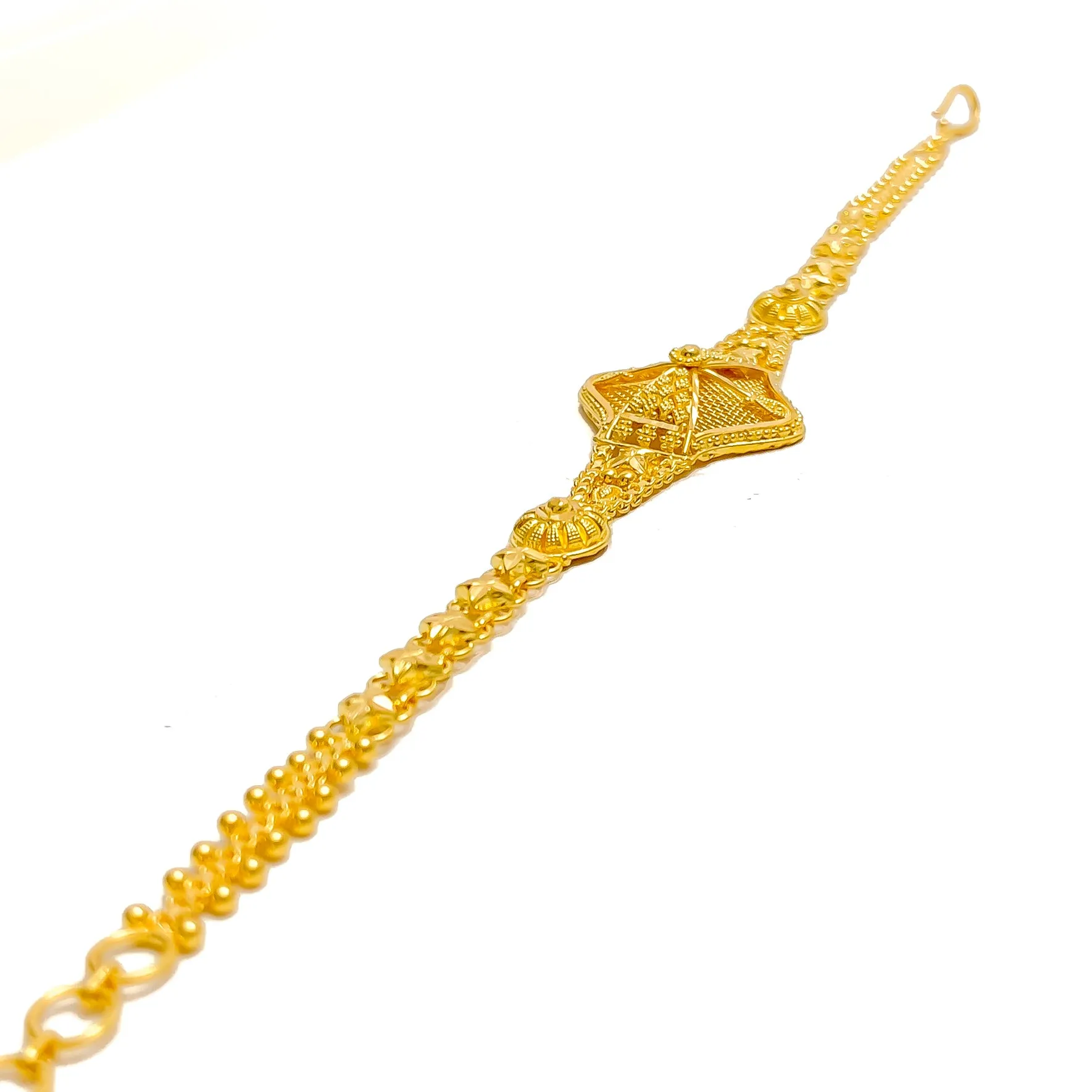 Charming Intricate 22k Gold Bracelet