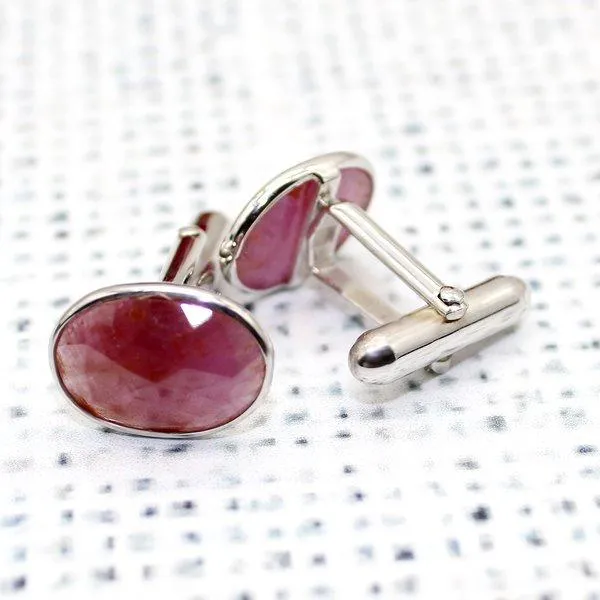 Charming Touch Ruby Cufflinks