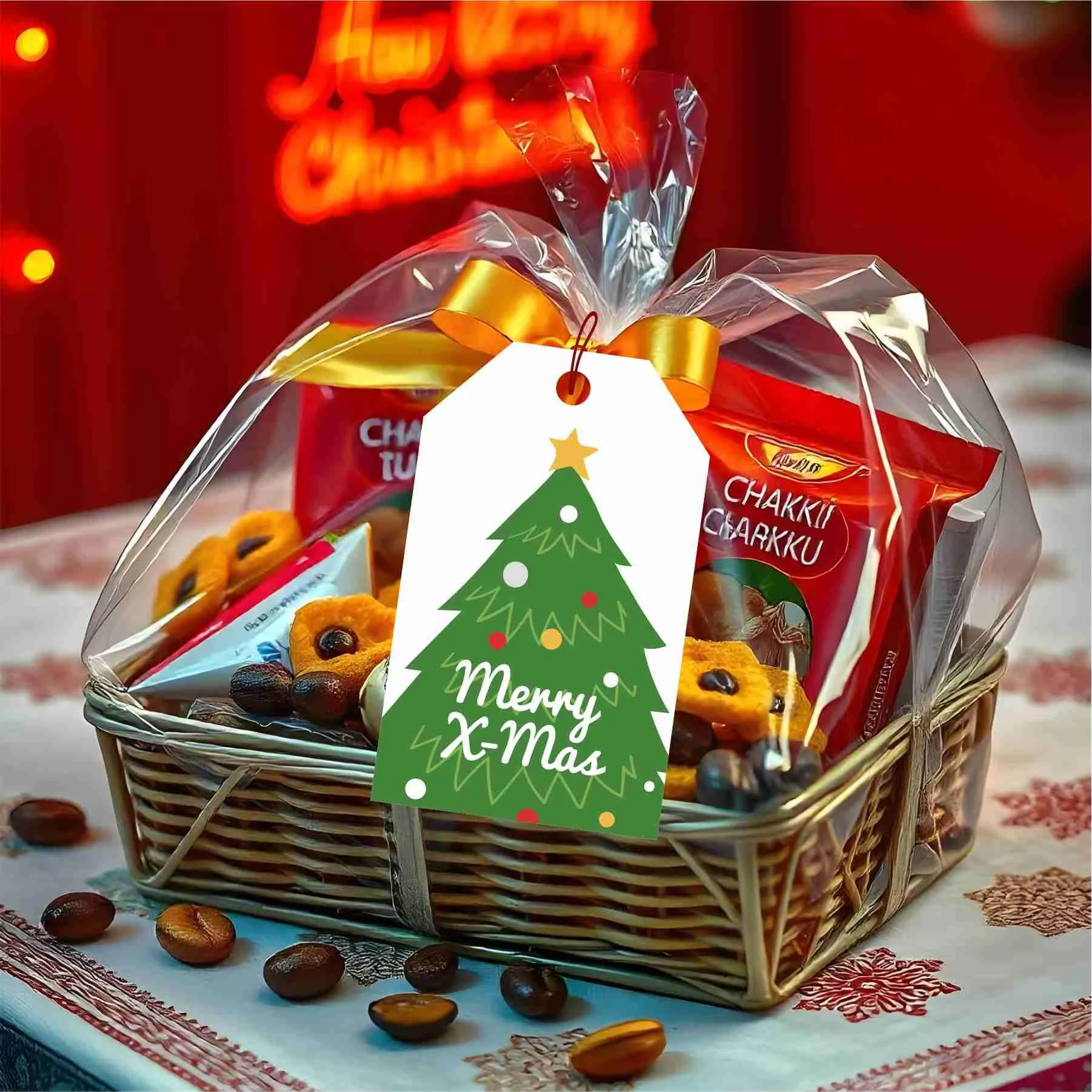 Christmas Gift Tags with String 06 - Pack of 30
