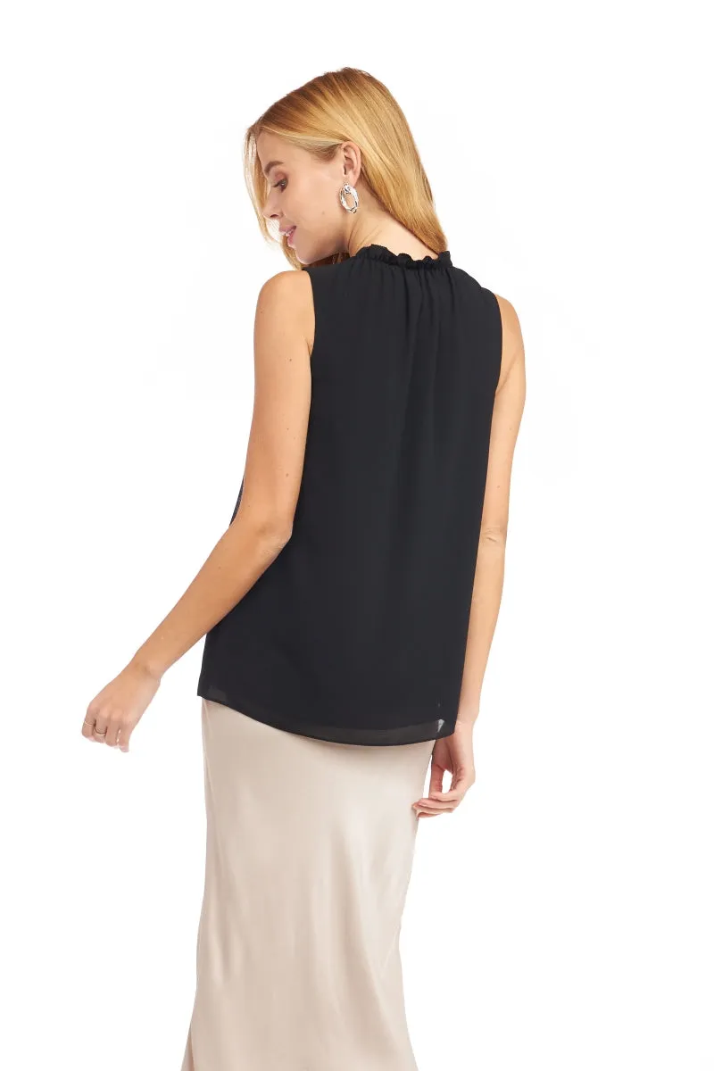 Crew Neck Sleeveless Top