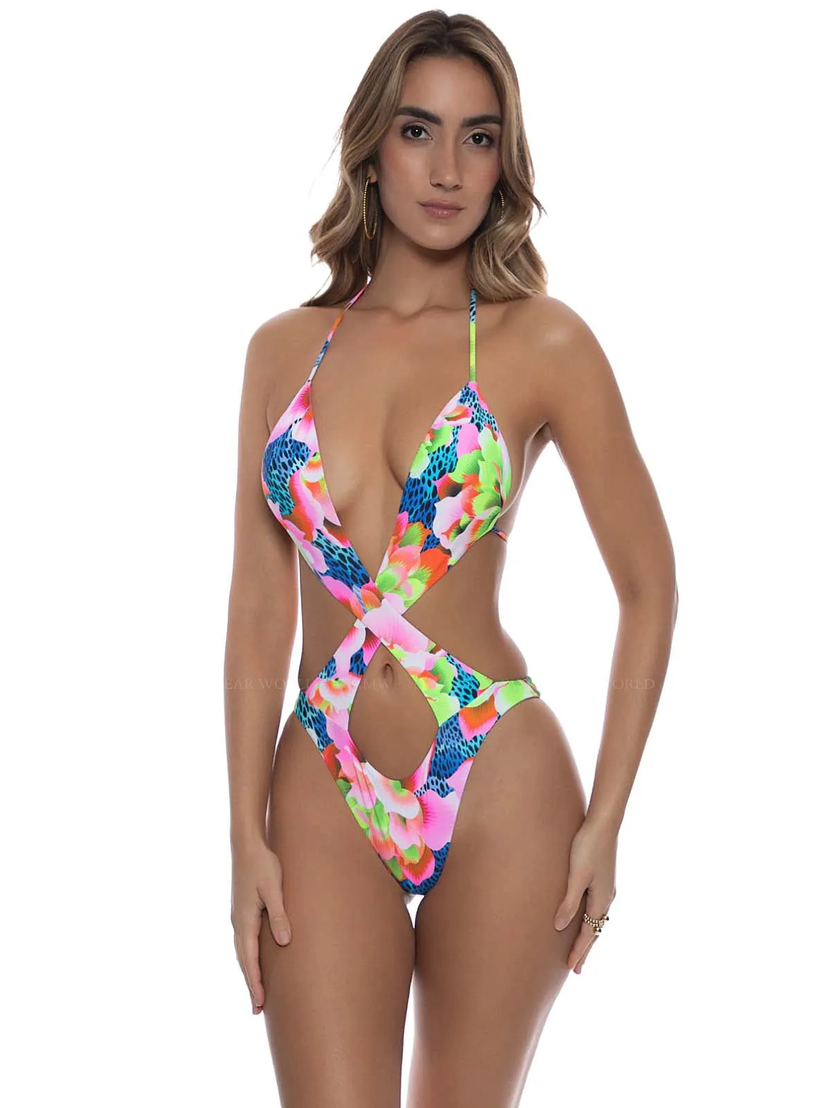 Crossed Front Monokini ::RET
