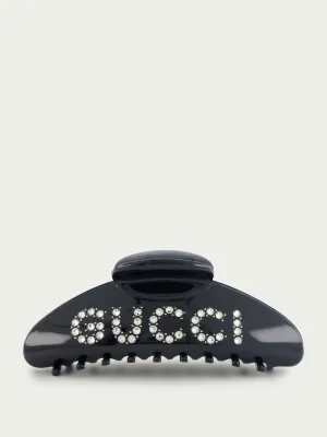 Crystal-Embellished Hair Clip