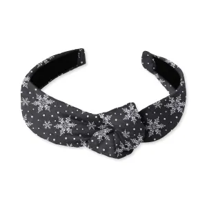 Crystalline Black - Knotted Headband