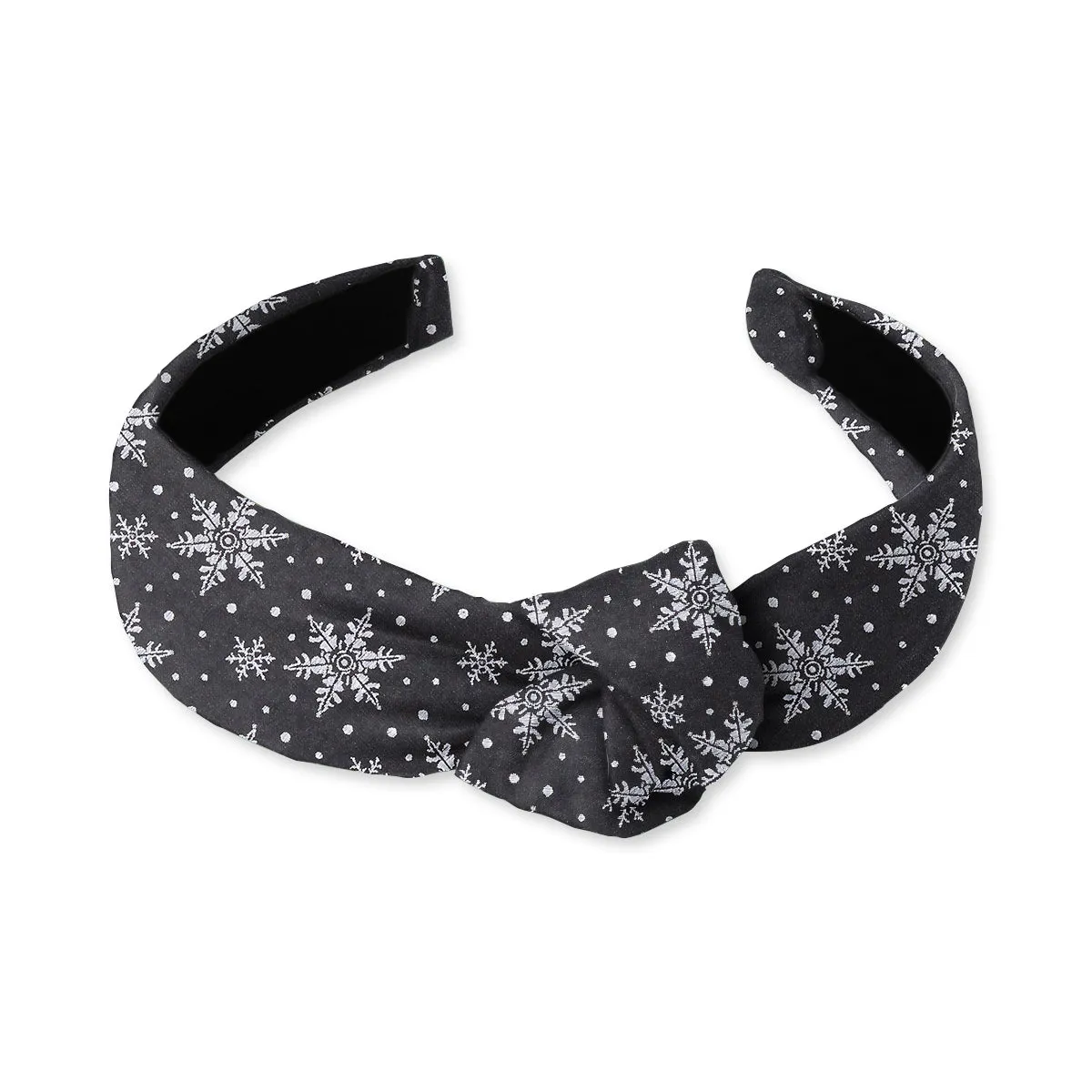 Crystalline Black - Knotted Headband