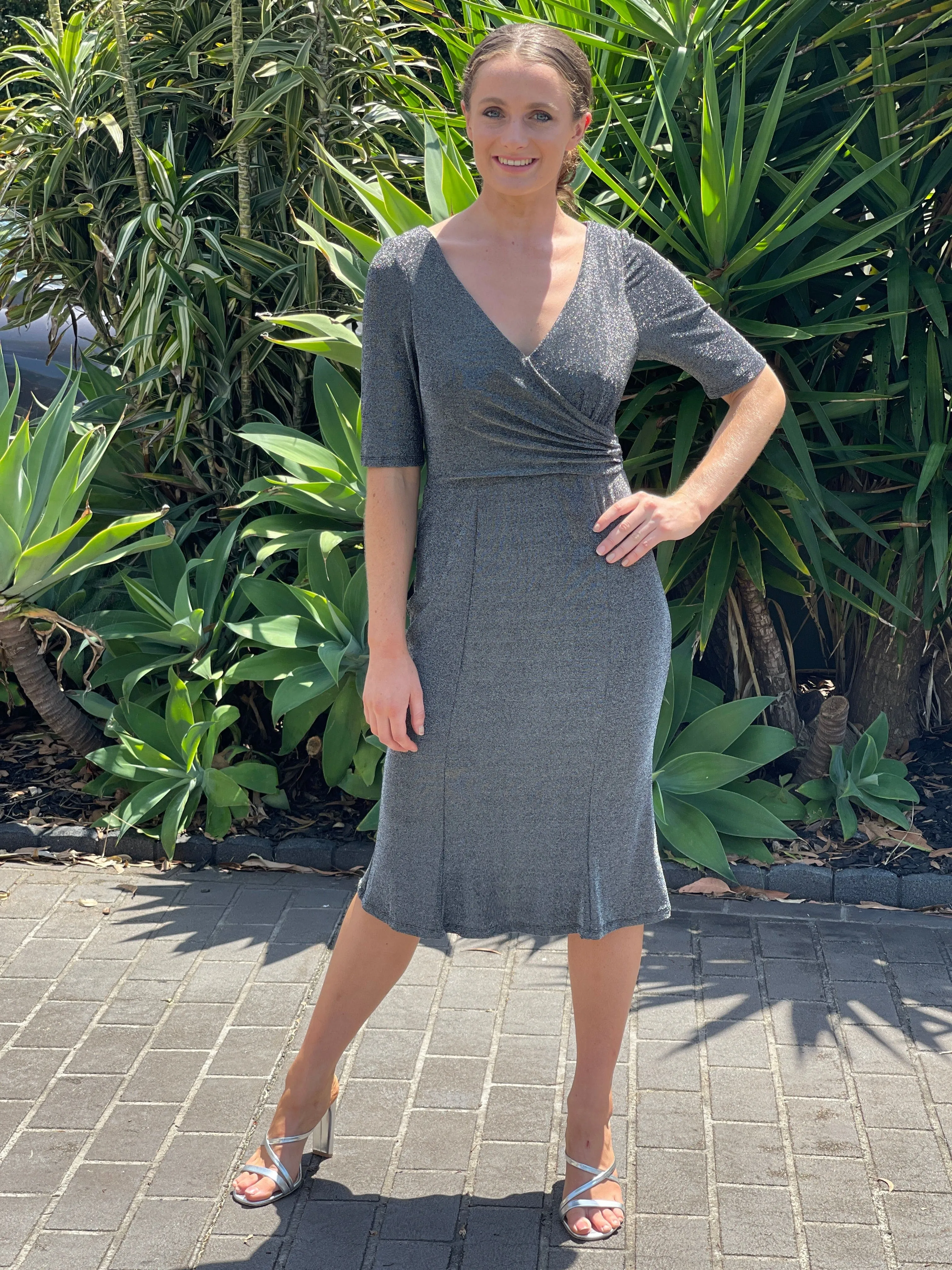 Cubana Charcoal Event Dress