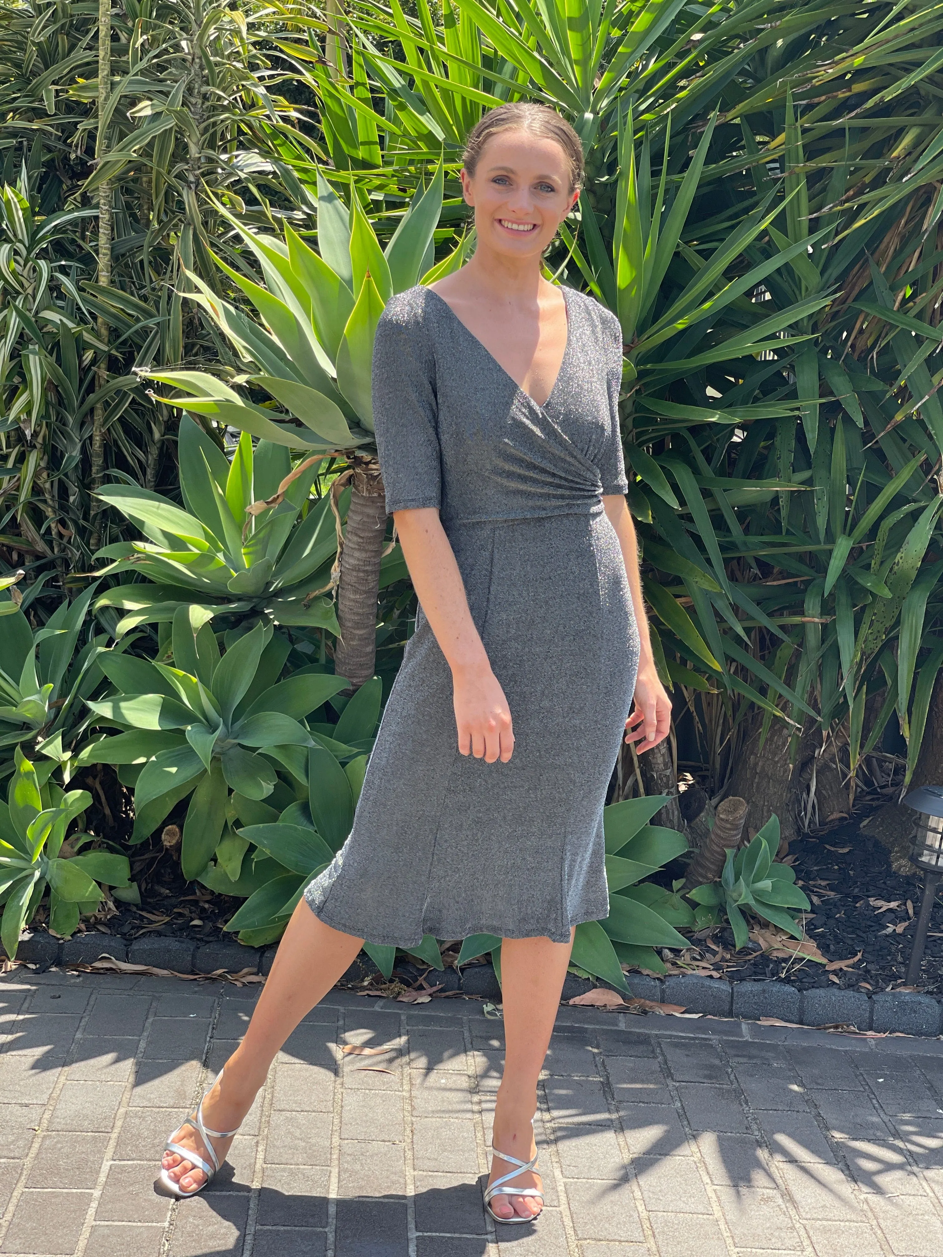 Cubana Charcoal Event Dress