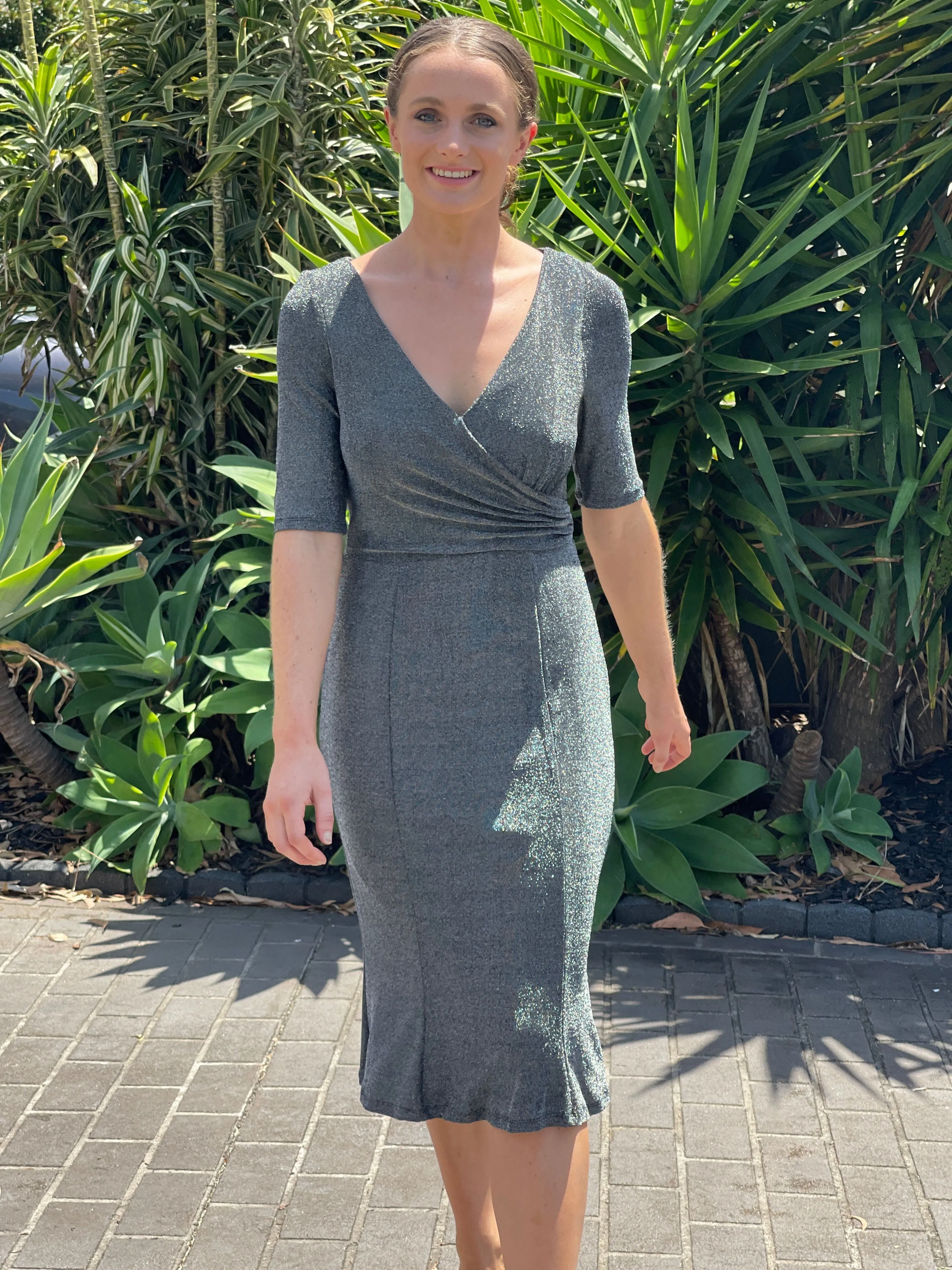 Cubana Charcoal Event Dress