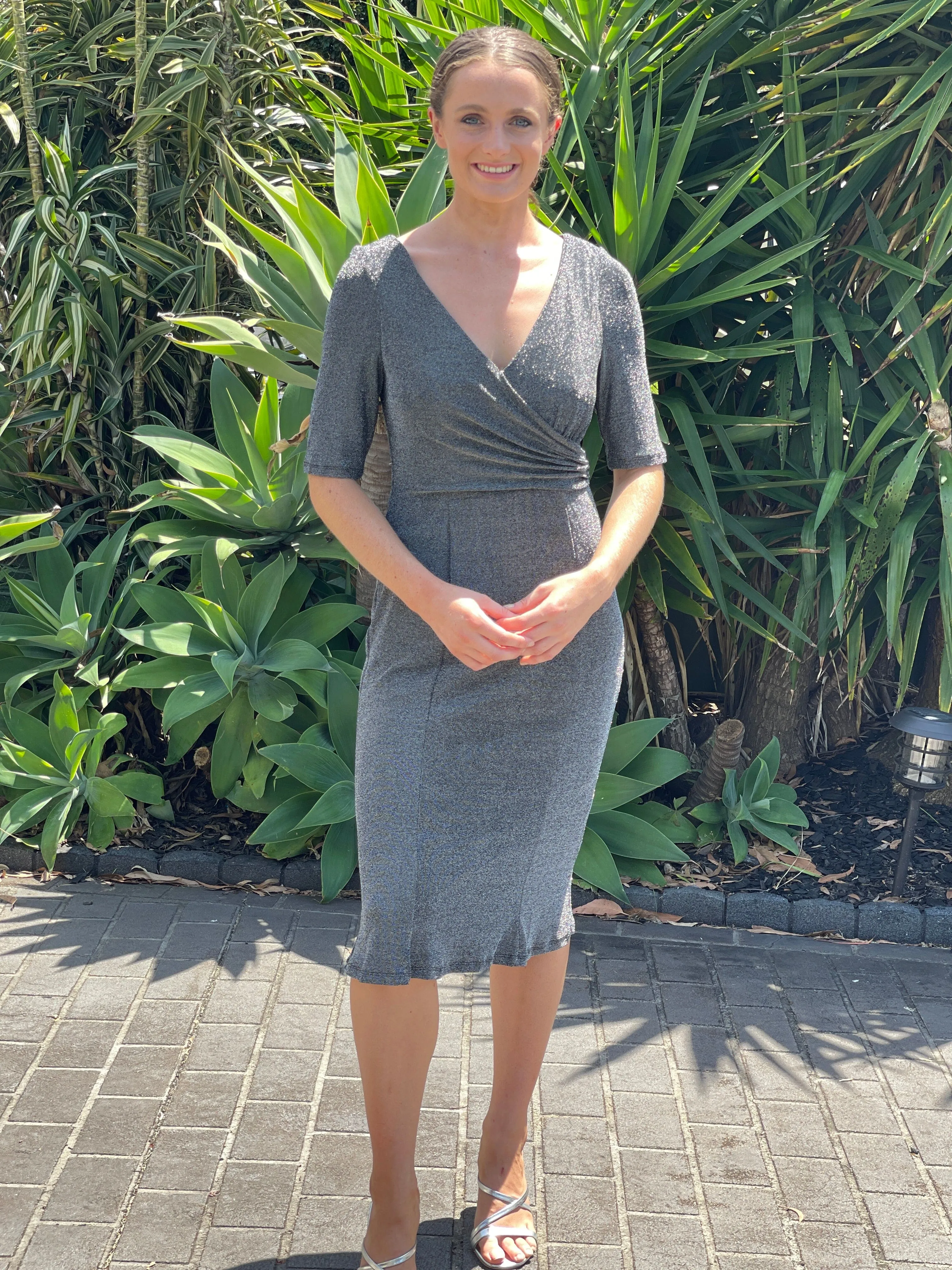 Cubana Charcoal Event Dress
