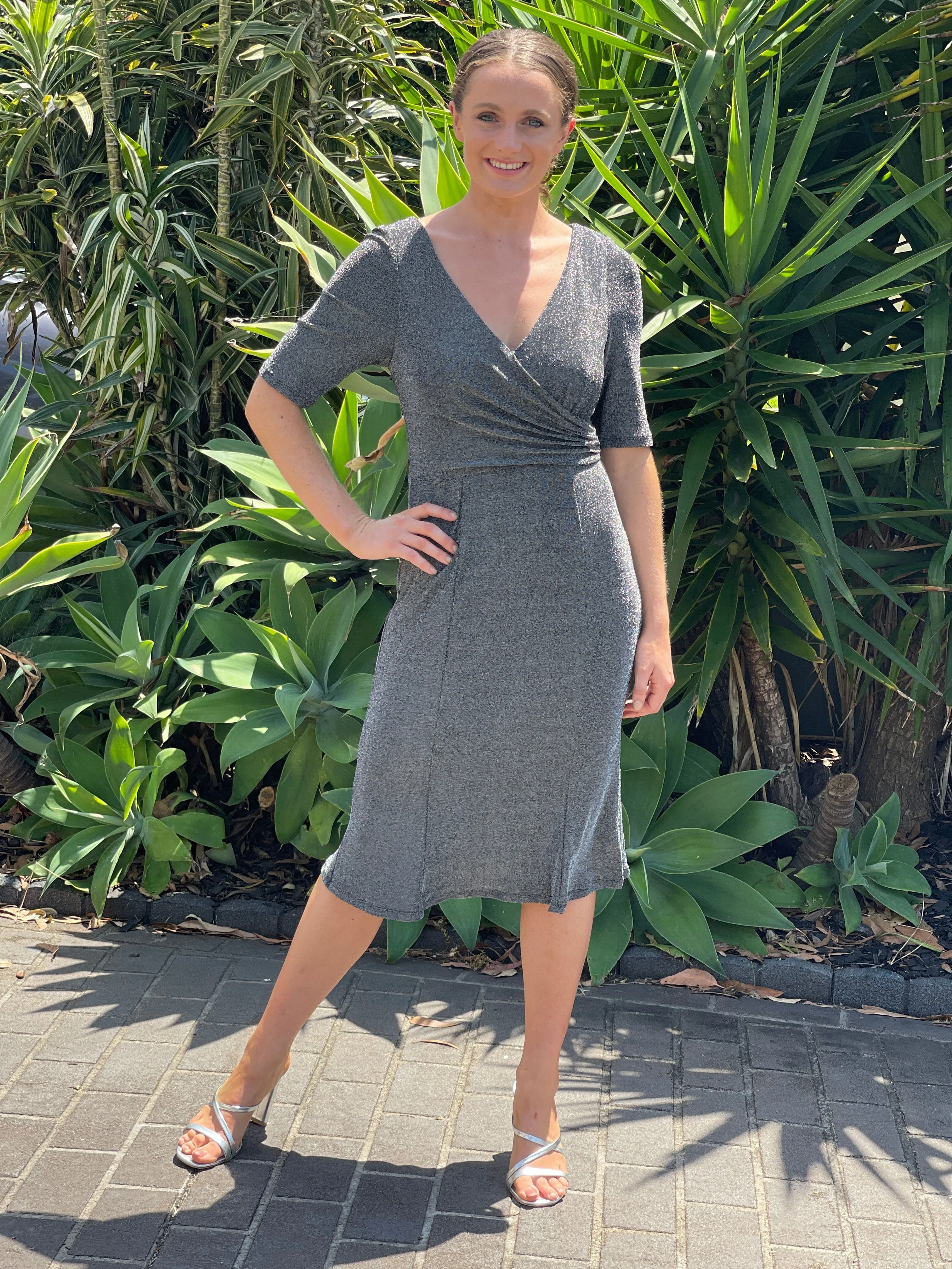 Cubana Charcoal Event Dress