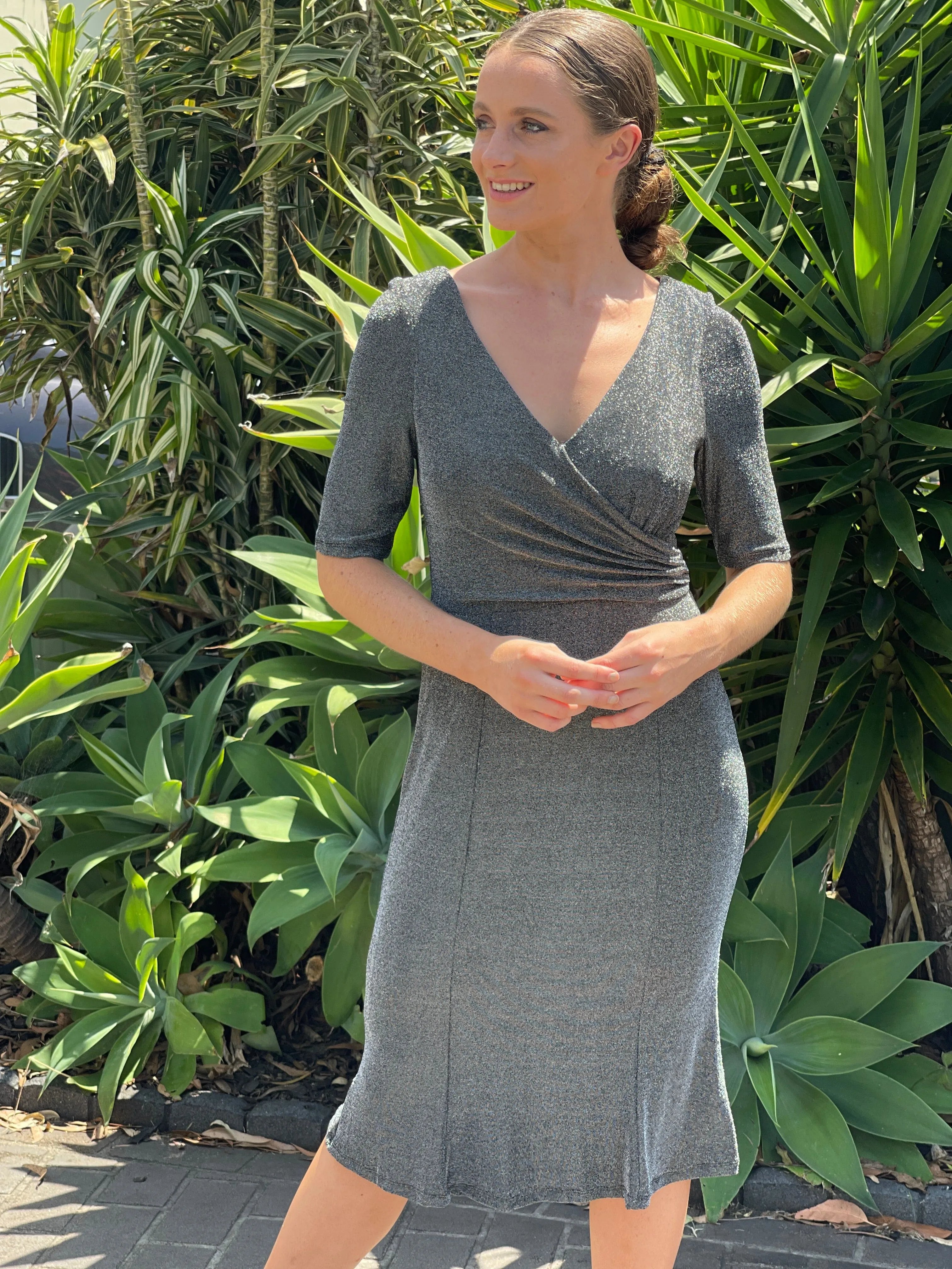 Cubana Charcoal Event Dress