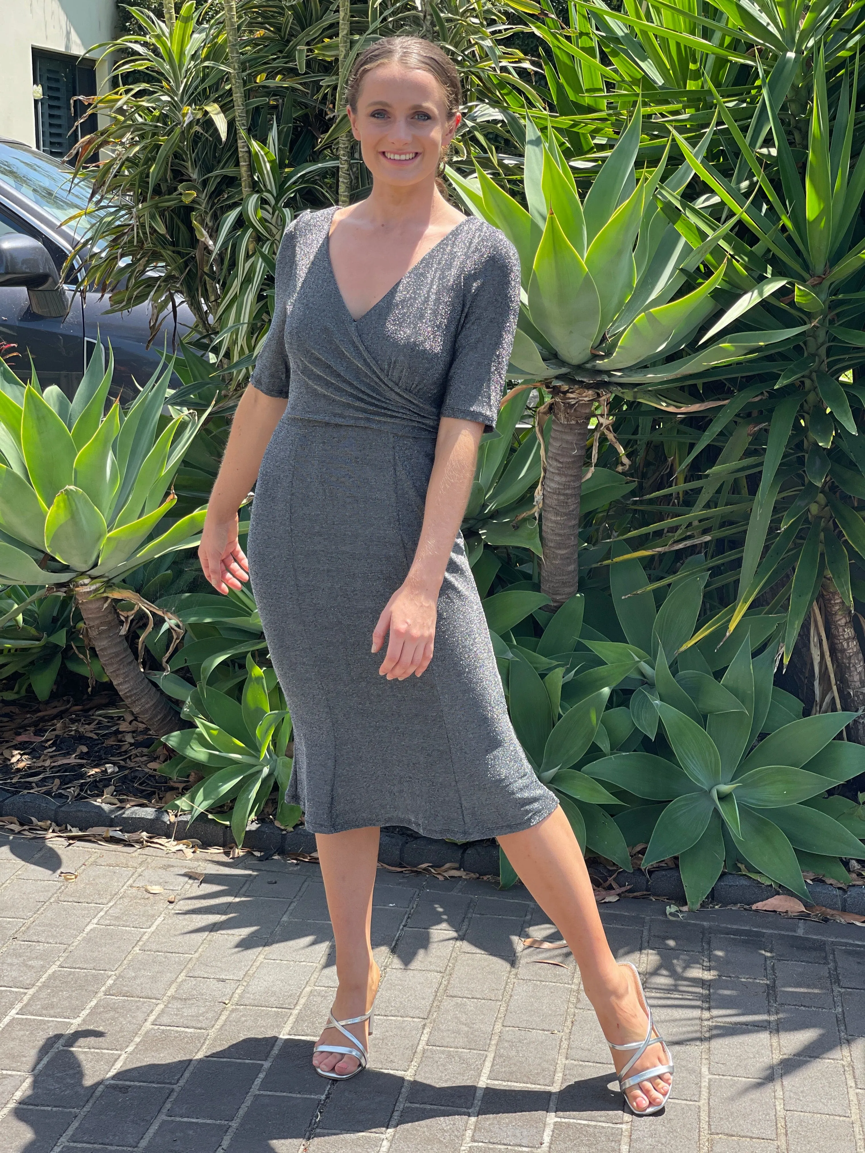 Cubana Charcoal Event Dress